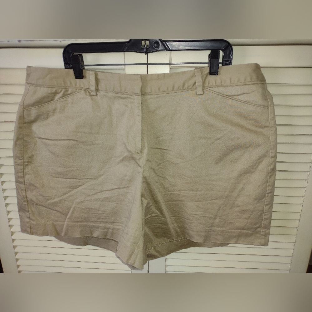 Lane Bryant Tan Bermuda Shorts